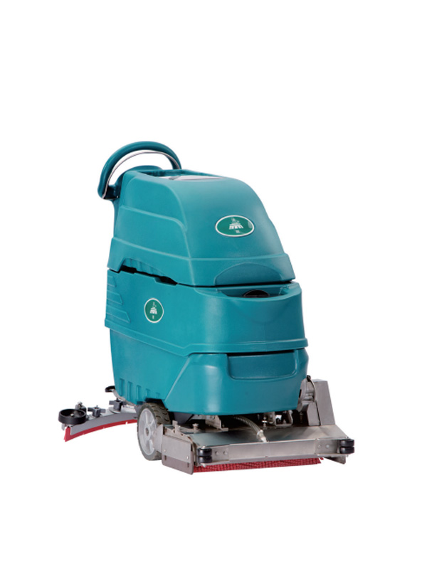 industrial push sweeper scrubber