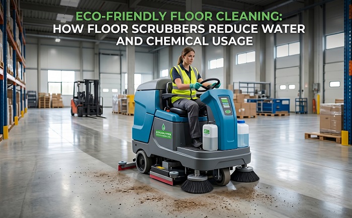 Eco-Friendly Floor Cleaning: How Floor Scrubbers Reduce Water and Chemical Usage